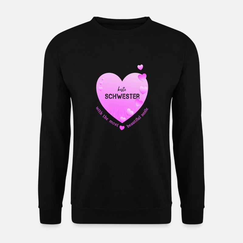 beste Schwester - Unisex Pullover - Schwarz