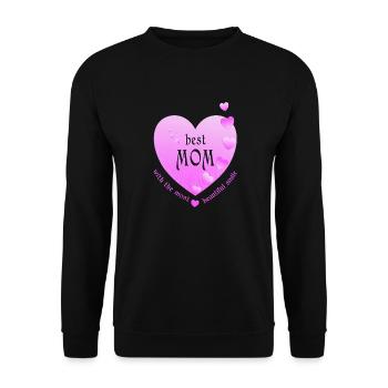 Best Mom Mommy Mother - Unisex Sweatshirt - black - Front - Alina (178cm) & Michal (187cm)