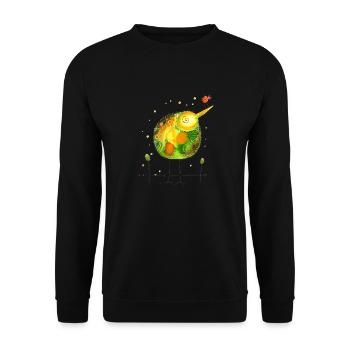 Kiwi Bonne Humeur - Sweat-shirt Unisexe - noir - Devant - Alina (178cm) & Michal (187cm)