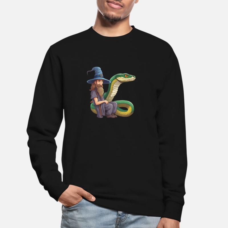 Sorcier Serpent Anaconda Serpent Boa Python Sweat-shirt Unisexe