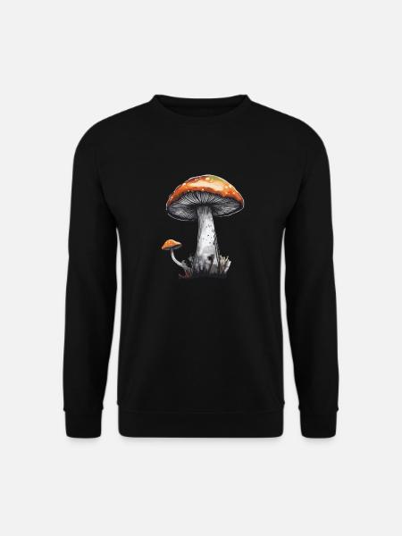 Pilz Steinpilz Champignon Natur Herbst Pfifferling - Unisex Pullover - Schwarz