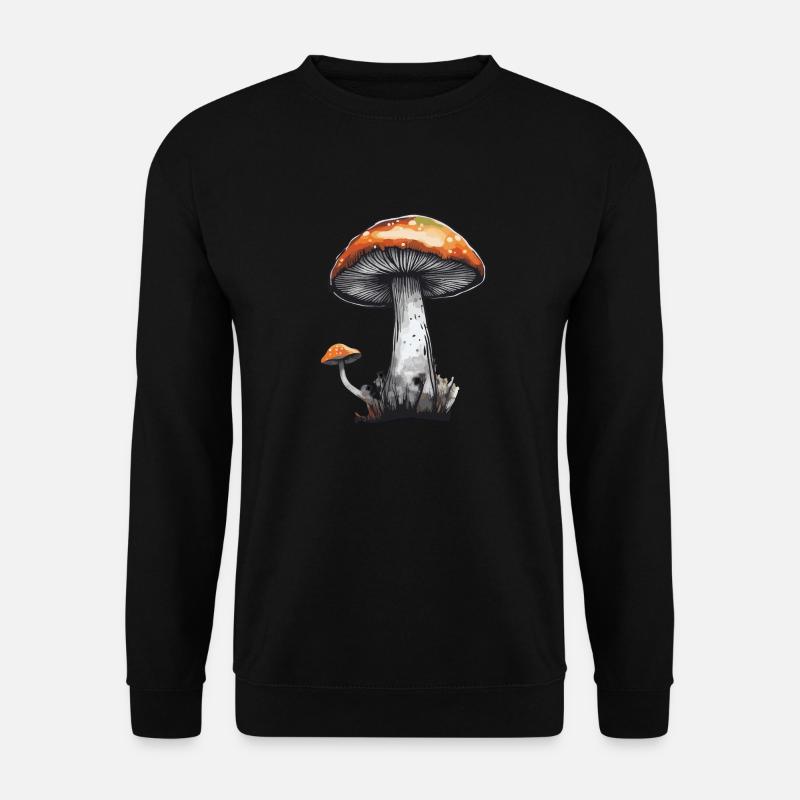 Pilz Steinpilz Champignon Natur Herbst Pfifferling - Unisex Pullover - Schwarz