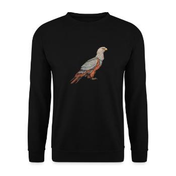 Eagle, Bird, Bird of Prey, Feather, Animal, Wildlife, Feather - Unisex Sweatshirt - black - Front - Alina (178cm) & Michal (187cm)
