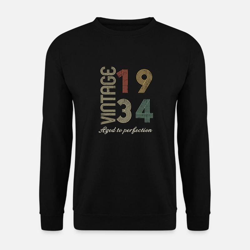 90th birthday gift - 1934 - Unisex Sweatshirt - black