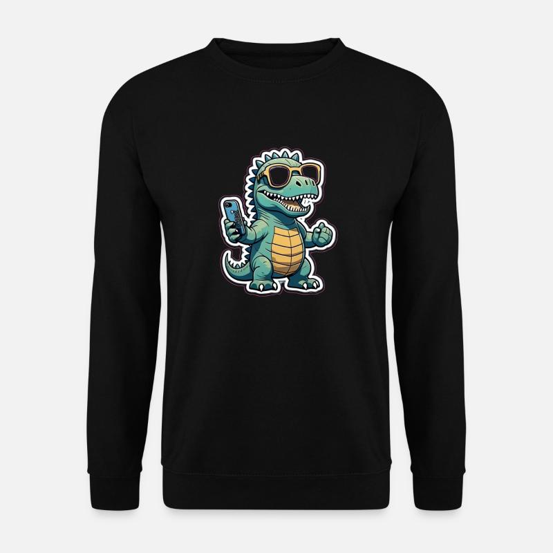 Cooler Dino - Unisex Pullover - Schwarz