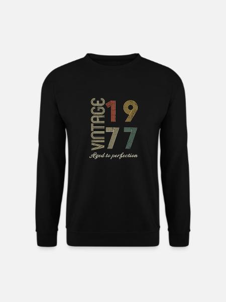 Cadeau d’anniversaire 47 ans - 1977 - Sweat-shirt Unisexe - noir
