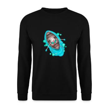 Boot - Unisex Pullover - Schwarz - Vorne - Alina (178cm) & Michal (187cm)