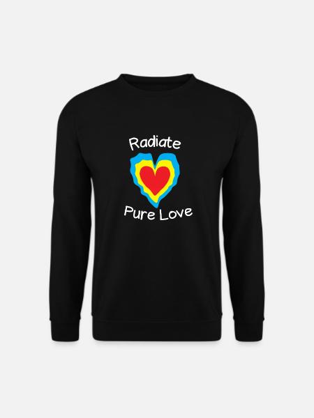 Radiate pure love - Unisex Sweatshirt - black