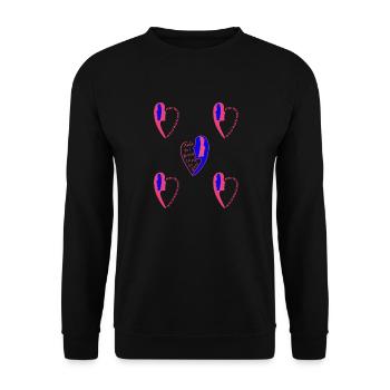 Séduction d'un homme amoureux. - Sweat-shirt Unisexe - noir - Devant - Alina (178cm) & Michal (187cm)