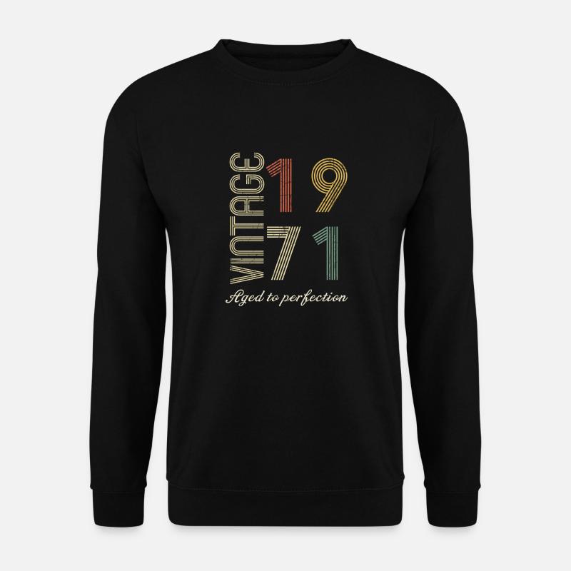 53 Years Birthday Gift - 1971 - Unisex Sweatshirt - black