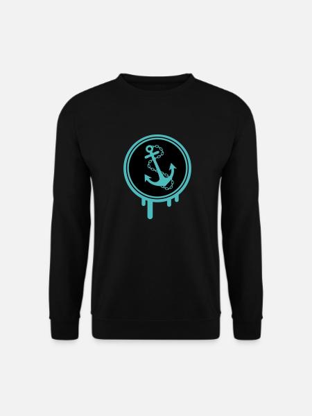 anker icon klecks - Unisex Pullover - Schwarz