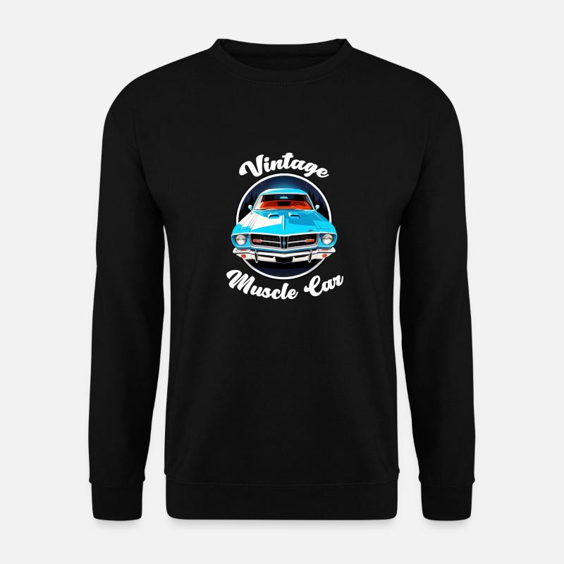 Oldtimer Sonnenuntergang - Unisex Pullover - Schwarz