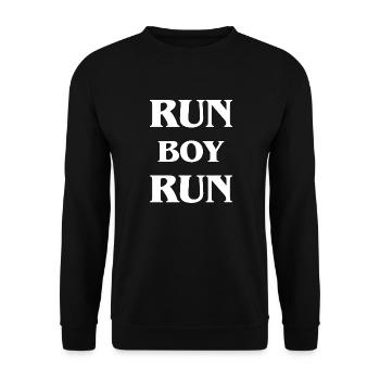 Marathon Courir Jogging - Sweat-shirt Unisexe - noir - Devant - Alina (178cm) & Michal (187cm)