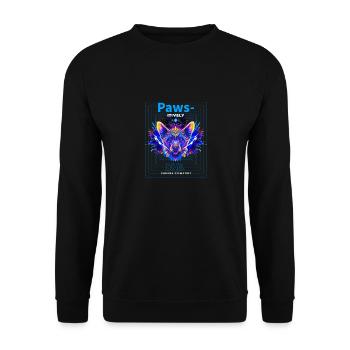 Chiens Canine Chien Chiot Amant Pattes Mignonnes Bébé À Fourrure - Sweat-shirt Unisexe - noir - Devant - Alina (178cm) & Michal (187cm)
