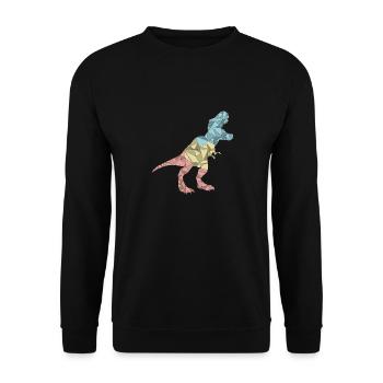 TREX Colorful Geometric - Unisex Sweatshirt - black - Front - Alina (178cm) & Michal (187cm)