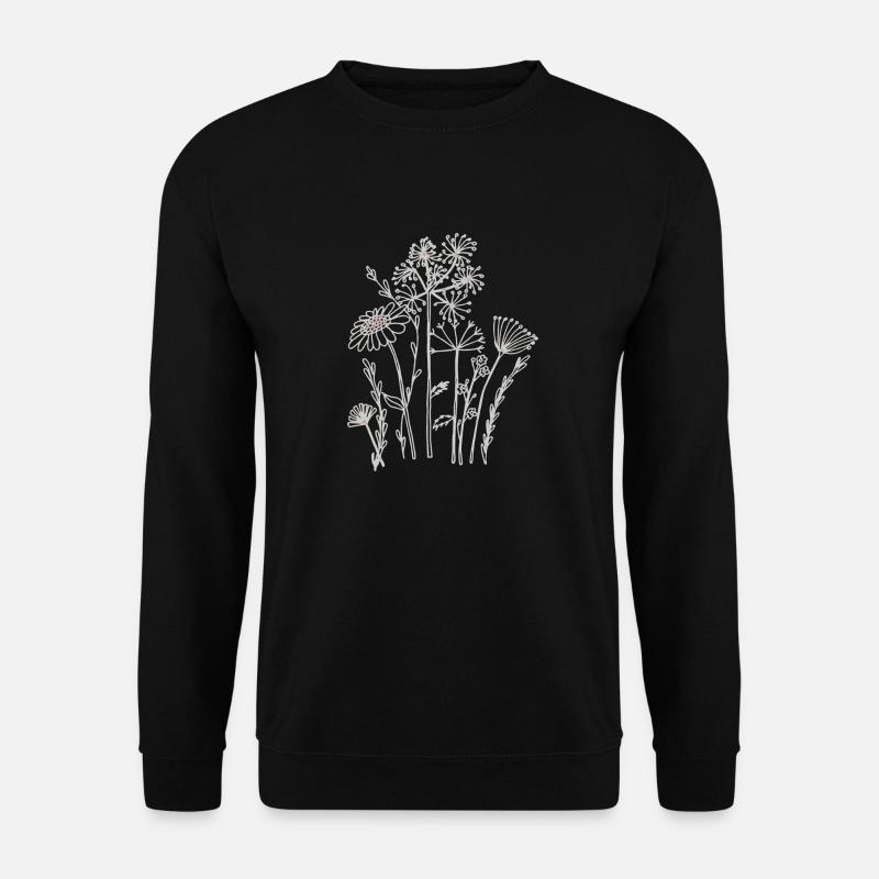 Fleurs séchées - Sweat-shirt Unisexe - noir
