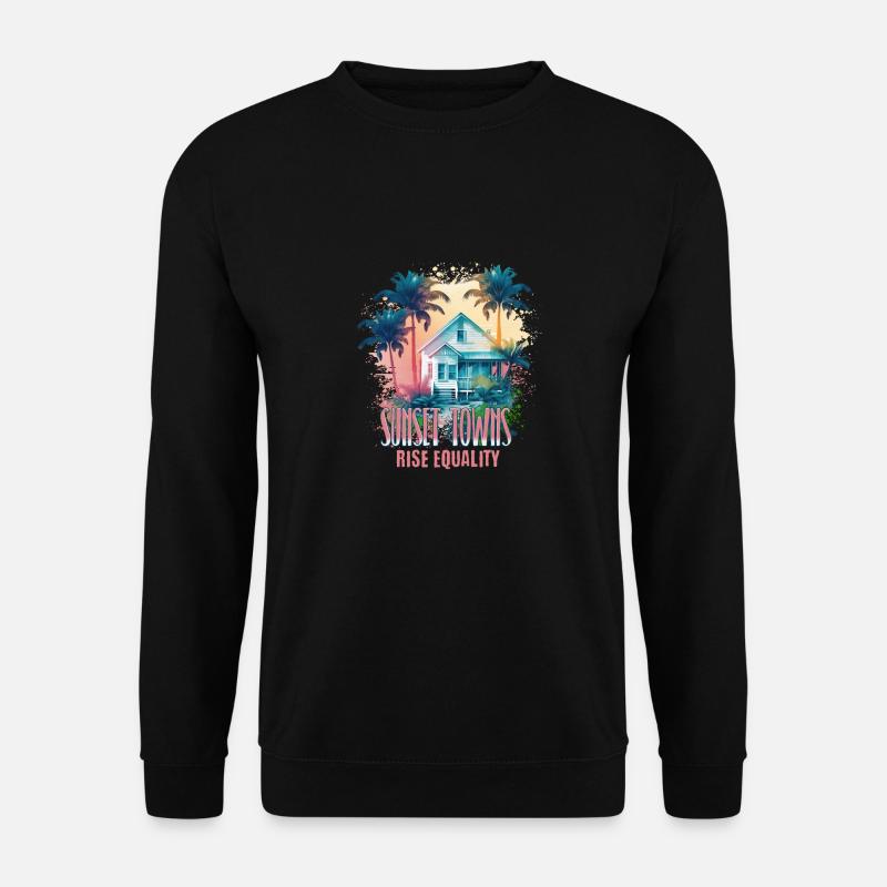 Sunset Sunrise Inclusive Equality Elevation - Unisex Sweatshirt - black