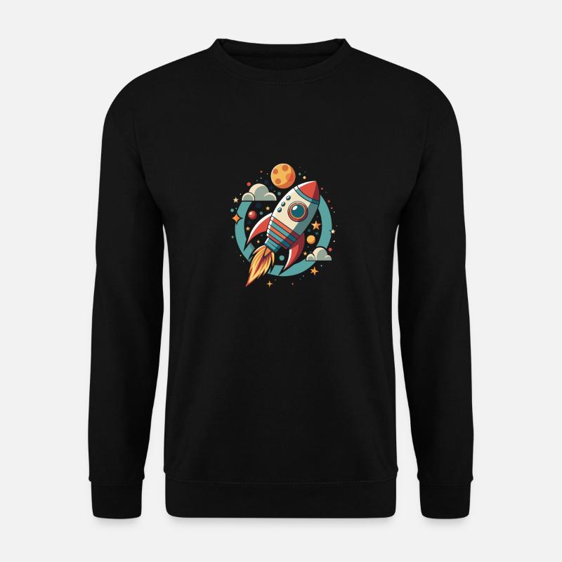 RAKETE IM WELTRAUM - Unisex Pullover - Schwarz