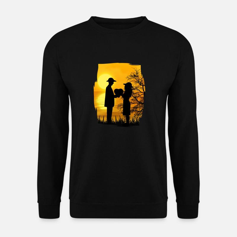 Valentinsgruß - Unisex Pullover - Schwarz