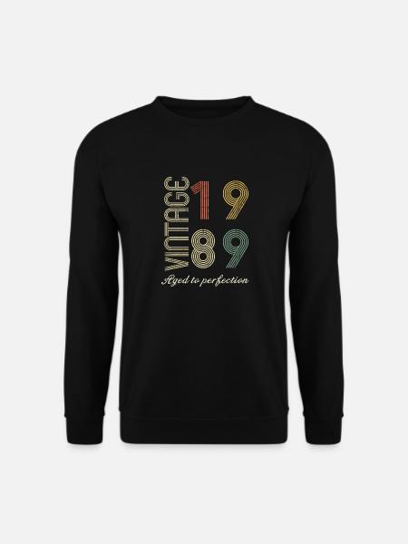 35th Anniversary Gift - 1989 - Unisex Sweatshirt - black