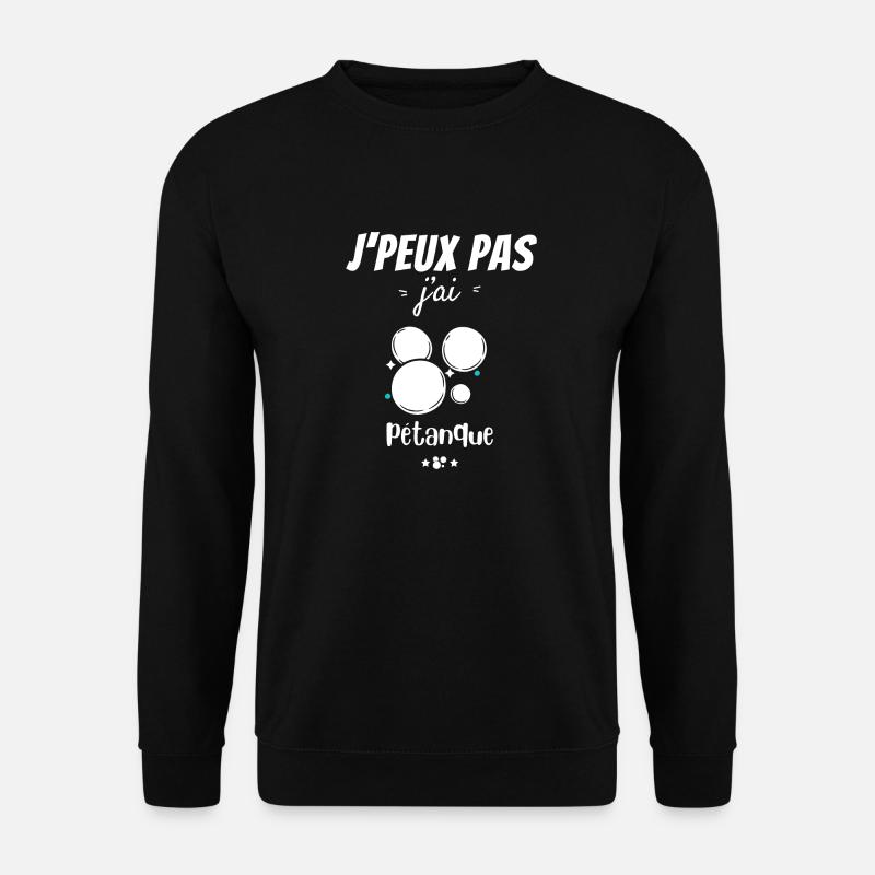 Pétanque-Leidenschaft - Unisex Pullover - Schwarz