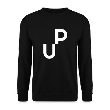 UP (négatif) - Sweat-shirt Unisexe - noir - Devant - Alina (178cm) & Michal (187cm)
