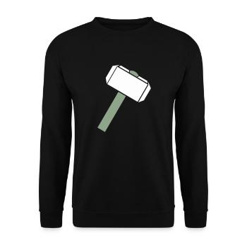 Marteau 02 - Sweat-shirt Unisexe - noir - Devant - Alina (178cm) & Michal (187cm)