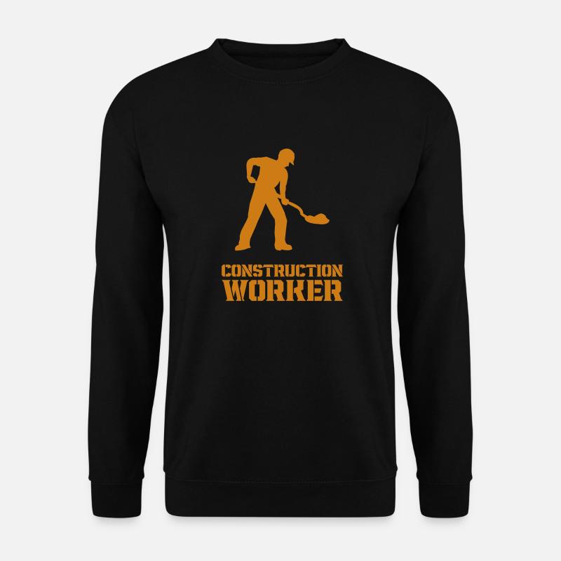 bauarbeiter baustelle worker - Unisex Pullover - Schwarz