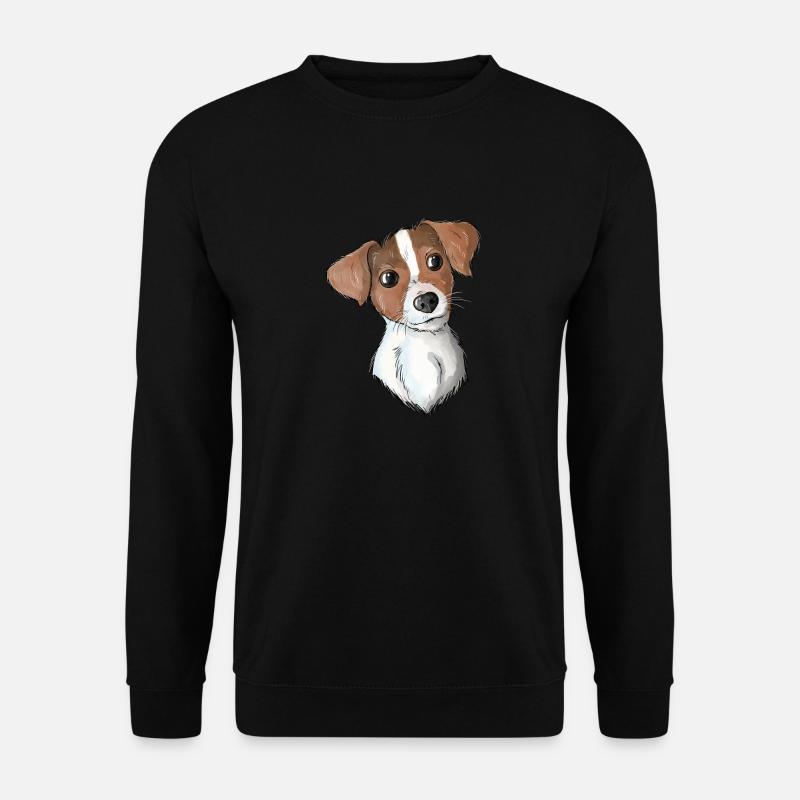 Jack Russell Pattern 4 - Unisex Pullover - Schwarz