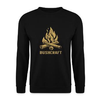 Bushcraft - Sweat-shirt Unisexe - noir - Devant - Alina (178cm) & Michal (187cm)