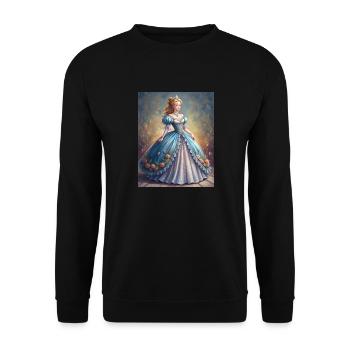 Königliche Eleganz - Unisex Pullover - Schwarz - Vorne - Alina (178cm) & Michal (187cm)