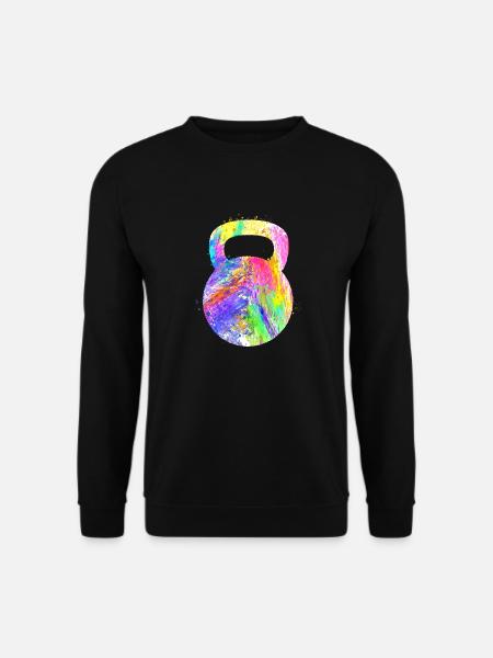 Kettlebell Workout Fitness Training - Unisex Pullover - Schwarz