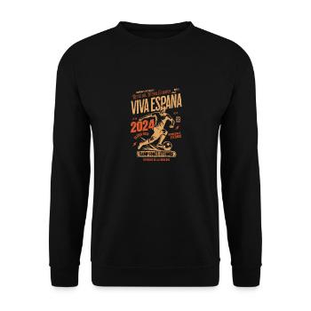 España Championship 2024 Women Men Flag Red - Unisex Sweatshirt - black - Front - Alina (178cm) & Michal (187cm)