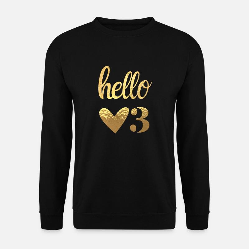 Hello 3 - Unisex Sweatshirt - black