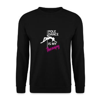 Thérapie par la pole danse - Sweat-shirt Unisexe - noir - Devant - Alina (178cm) & Michal (187cm)