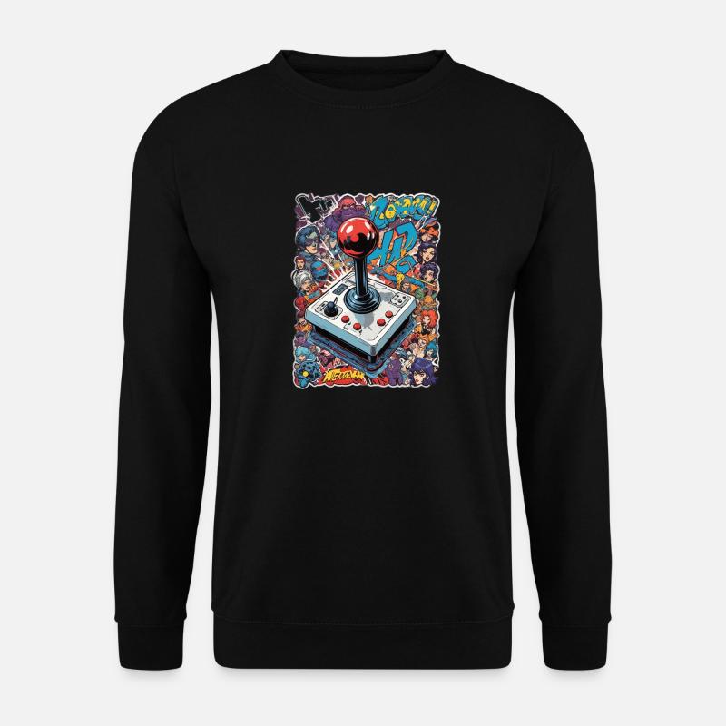 Retro Gamer Joystick / Controller Konsolenspiele - Unisex Pullover - Schwarz