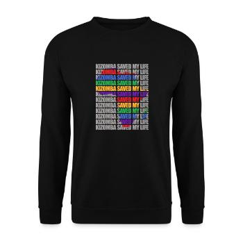 Kizomba saved my life - Sweat-shirt Unisexe - noir - Devant - Alina (178cm) & Michal (187cm)
