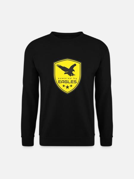 POWERED BY EAGLES - Unisex Sweatshirt - black