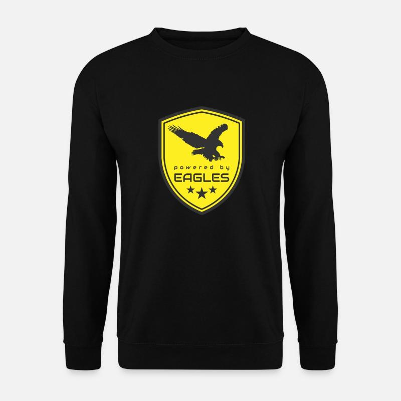 POWERED BY EAGLES - Unisex Sweatshirt - black