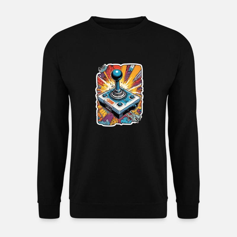 Retro Gamer Adventure Joystick - Unisex Sweatshirt - black