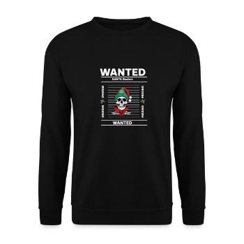 Christmas Skeleton T-Shirt , Sweater , Hoodie - Unisex Sweatshirt - black - Front - Alina (178cm) & Michal (187cm)