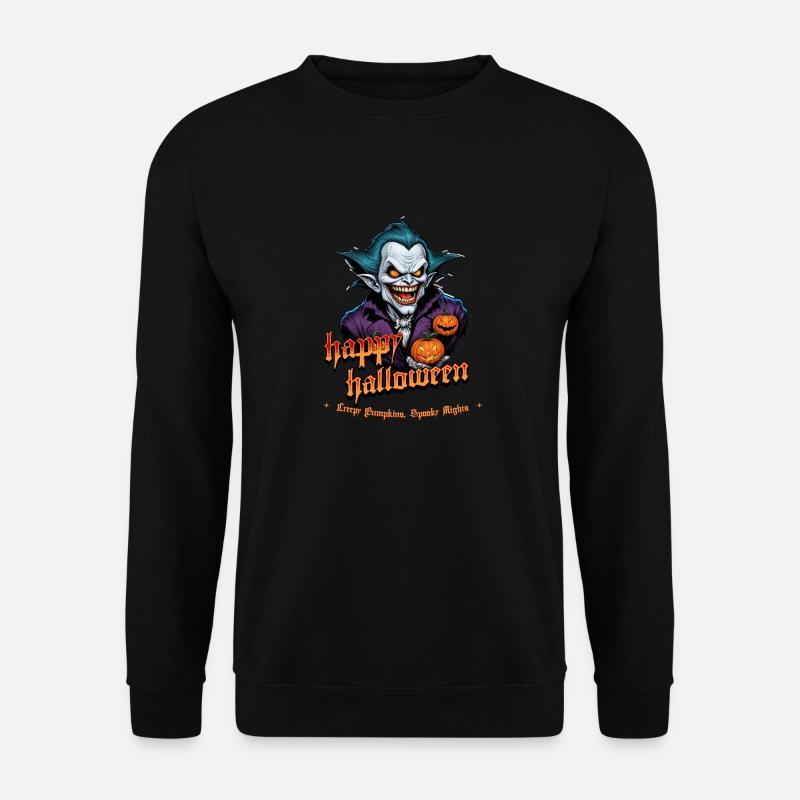 Halloween Vampire with Pumpkins - Unisex Sweatshirt - black