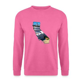California Capitol in der California Landkarte - Unisex Pullover - Pink - Vorne