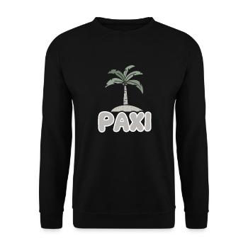 Paxi comme Paxi - Sweat-shirt Unisexe - noir - Devant - Alina (178cm) & Michal (187cm)