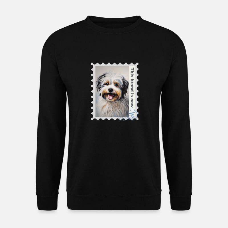 Airbrush-Illustration "Havanese 01" EN - Unisex Sweatshirt - black