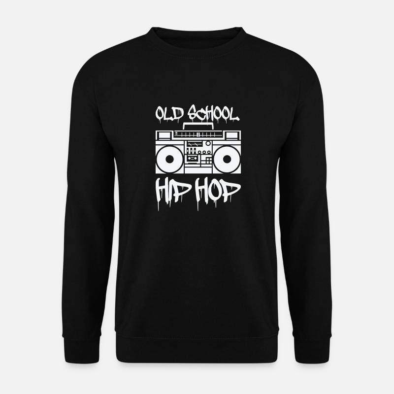 ghettoblaster old school - Unisex Pullover - Schwarz