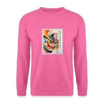 Illustration à l’aérographe « Abstract 01"EN - Sweat-shirt Unisexe - rose - Devant