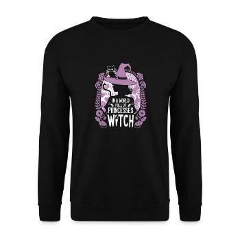 Für magische Kawaii-Liebhaberinnen - Unisex Pullover - Schwarz - Vorne - Alina (178cm) & Michal (187cm)