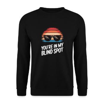Blinde Blindheit Sehbehinderte Menschen - Unisex Pullover - Schwarz - Vorne - Alina (178cm) & Michal (187cm)