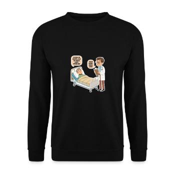 Nervös - Unisex Pullover - Schwarz - Vorne - Alina (178cm) & Michal (187cm)